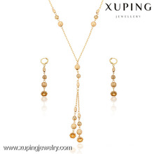 63415-Xuping Jewelry Fashion 18k plaqué or ensemble de bijoux avec 3 PCS